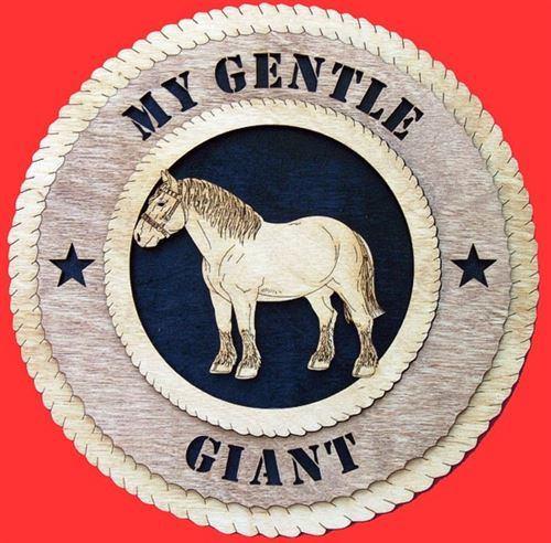 Laser Pics and Gifts: 12" WORK HORSE Plaque - Laser Pics & Gifts