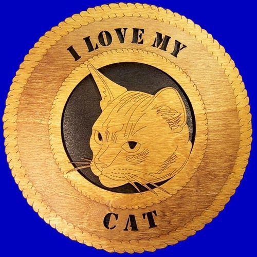 Laser Pics and Gifts: 12" CAT HEAD Plaque - Laser Pics & Gifts